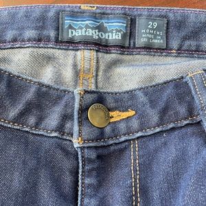 Patagonia size 29 long, dark wash denim